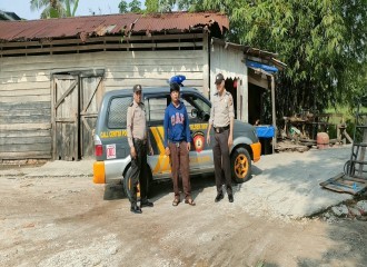 POLSEK SKP LAKSANAKAN BLUE LIGHT PATROLI SIANG, WUJUDKAN KAMTIBMAS KONDUSIF