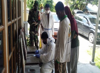 Kepolisian Sektor (Polsek) Tenayan Raya Kembali Melakukan Kegiatan Percepatan Penanganan Corona Virus Disease 2019 (Covid-19) Di Wilayah Hukumnya