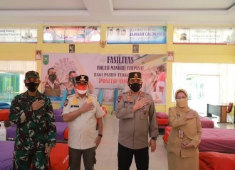 Kunjungi Lokasi Isoter, Wakapolri Semangati Pasien Rawat.