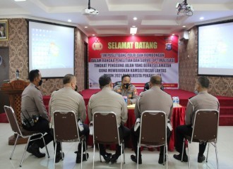 Polresta Pekanbaru Terima Kunjungan Supervisi Dari Tim Pusat Penelitian Dan Pengembangan (Puslitbang) Polri 