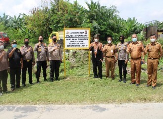Kapolresta Pekanbaru Hadiri Study Kelayakan Dan Peninjauan Lokasi Pembangunan Polsek Marpoyan Damai