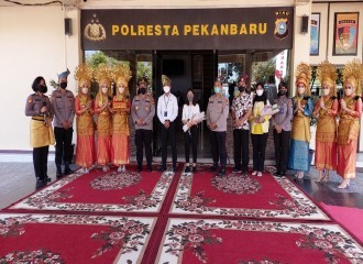Kapolresta Pekanbaru Sambut Kehadiran TIM Kemenpan RB Dalam Rangka Kunjungan Ke Mako Polresta Pekanbaru