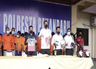 Polresta Pekanbaru Ungkap 33 Pelaku Curas Curat Dan Curanmor Di Wilayah Hukum Polresta Pekanbaru
