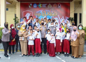Polresta Pekanbaru Gelar Vaksinasi Massal Anak, Kapolresta: Target Kita Hari Ini 1.000 Anak