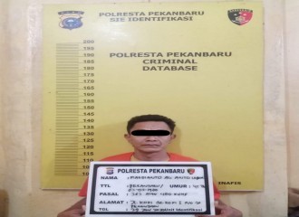 Pelaku Curanmor Berhasil Diamankan Sat Reskrim Polresta Pekanbaru