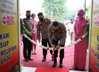 Kunjungan Kerja Kapolresta Pekanbaru Sekaligus Peresmian Ruang Pelayanan Terpadu Ke Polsek Tenayan Raya