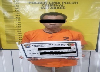 Simpan Sabu Dalam Tempurung Diamankan Reskrim Polsek Limapuluh. 