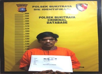 Curi Kabel Jaringan Telkom, Pelaku Diserahkan Ke Polsek Bukit Raya.