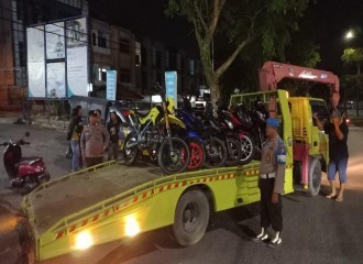 10 Unit Sepeda Motor Diamankan Polisi, Saat Razia Balap Liar Dan Knalpot Brong