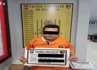 GELAPKAN ANGSURAN NASABAH, MANTAN KARYAWAN LEASING DIAMANKAN POLSEK LIMAPULUH  