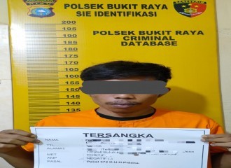 Gelapkan Sepeda Motor, Warga Teratak Buluh Ditangkap Tim Opsnal Polsek Bukit Raya.
