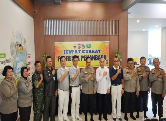 Tampung Keluhan Warga, Kapolresta Pekanbaru Kembali Gelar Jumat Curhat
