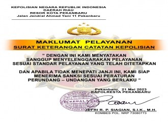 MAKLUMAT PELAYANAN SKCK