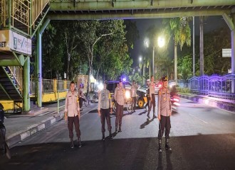 Lagi, 15 Unit Sepeda Motor Diamankan Polsek Bukit Raya Saat Razia Balap Liar Dan Knalpot Brong.