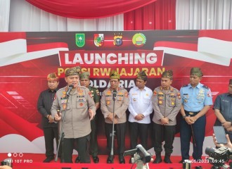 Cegah Kejahatan Di Pemukiman Warga, Polda Riau Launching Polisi RW