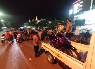 Razia Gabungan 3 Polsek, 15 Unit Sepeda Motor Diamankan Polisi