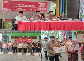 Polresta Pekanbaru Gelar Jumat Curhat Di Taman Wisata Alam Mayang Pekanbaru