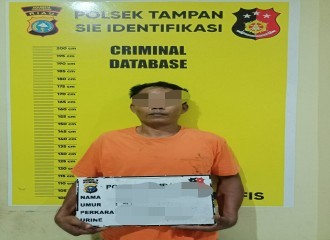 Pelaku Pencurian Sepeda Motor (Curanmor R2) Di Tangkap Polsek Tampan, Pelaku Merupakan Mantan Kades