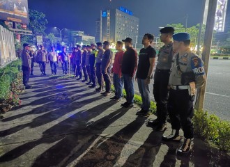 Rutin Laksanakan Razia Balap Liar,  Polsek Bukit Raya Kembali Amankan 21 Unit Kendaraan Berknalpot Brong. 