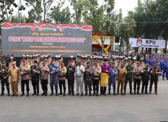 Polda Riau Dan Polresta Pekanbaru Gelar Simulasi Sispamkota Jelang Pemilu 2024