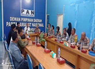 Kapolsek Sukajadi Pekanbaru Silaturahmi Ke Kantor PAN, Bangun Sinergi Ciptakan Pemilu 2024 Yang Aman Dan Kondusif