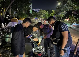 Personil Polsek Sukajadi Polresta Pekanbaru Melakukan Patroli Penindakan Multi Sasaran 