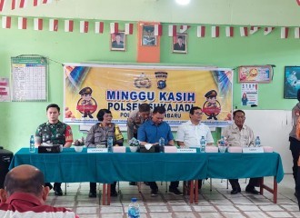 Polresta Pekanbaru Melaksanakan Kegiatan Cooling System Dengan Gelar Minggu Kasih Gereja Masehi ADVENT