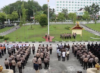 Polresta Pekanbaru Kawal Dan Jaga Rekapitulasi Penghitungan Suara Pemilu 2024