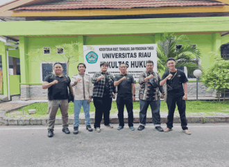 Polsek Lima Puluh Polresta Pekanbaru Dan BEM UNRI Bersinergi Dalam Menjaga Situasi Kamtibmas Pasca Pemilu 2024