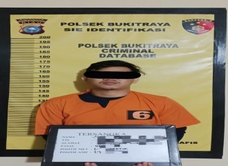 Jual Motor Curian, Seorang Penadah Diamankan Polsek Bukit Raya