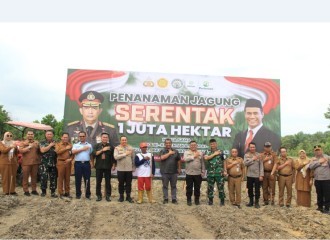 Penanaman Jagung Serentak 1 Juta Hektar Di Pekanbaru, Wujudkan Ketahanan Pangan Nasional 
