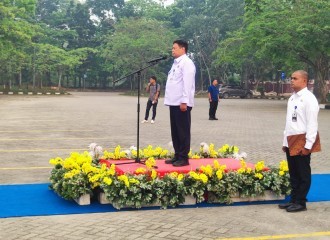 Polresta Pekanbaru Hadiri Upacara Peringatan Hari Perhubungan Nasional 2026 Di Terminal BRPS